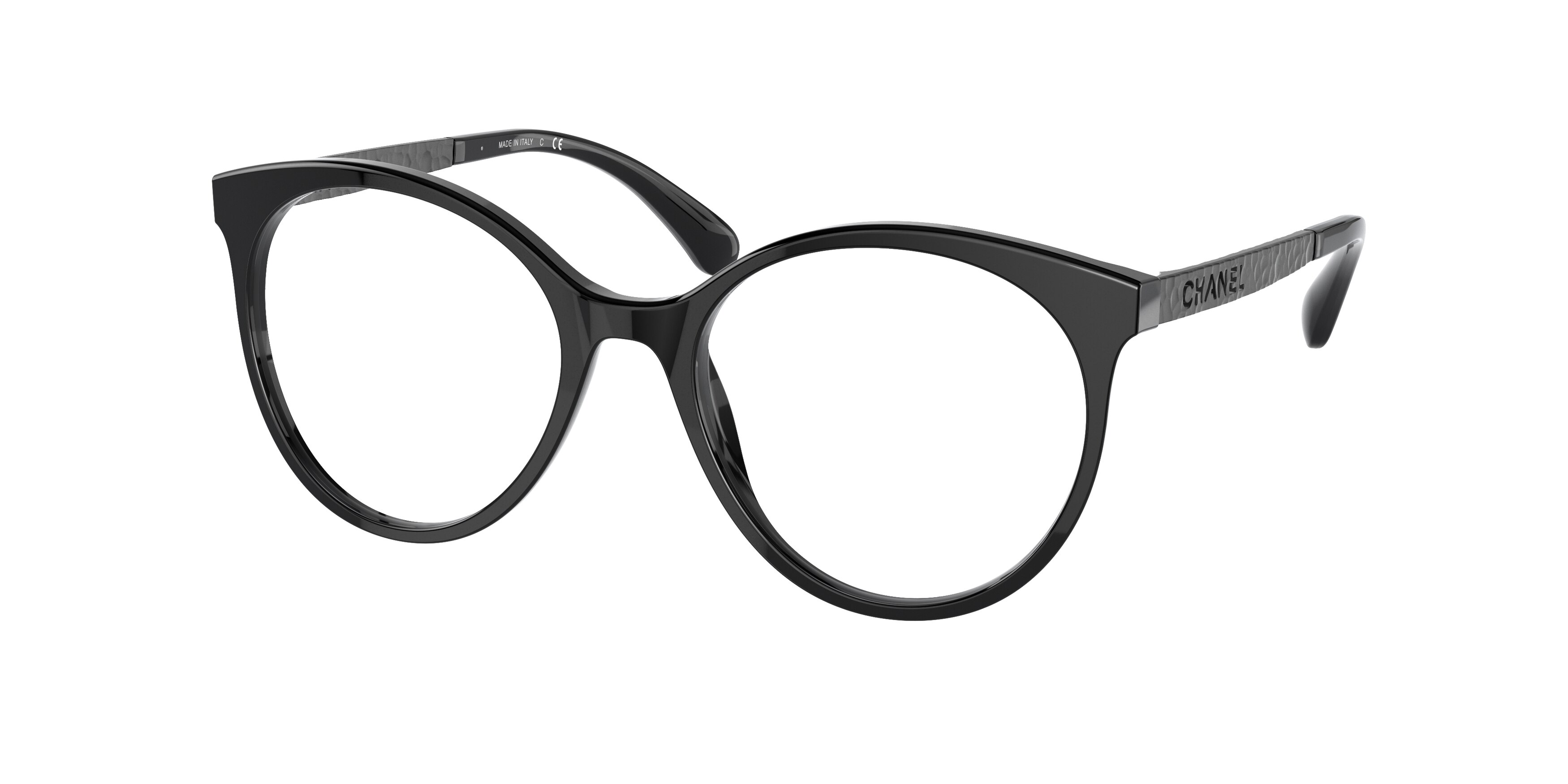 Black Cateye Unique Spring Hinges Eyeglasses