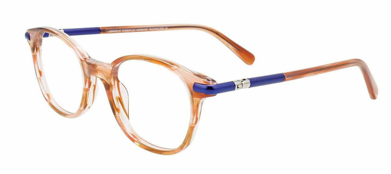 EASY CLIP 649 KIDS NO CLIPON LENS BROWNSTRIPEDBLUE010