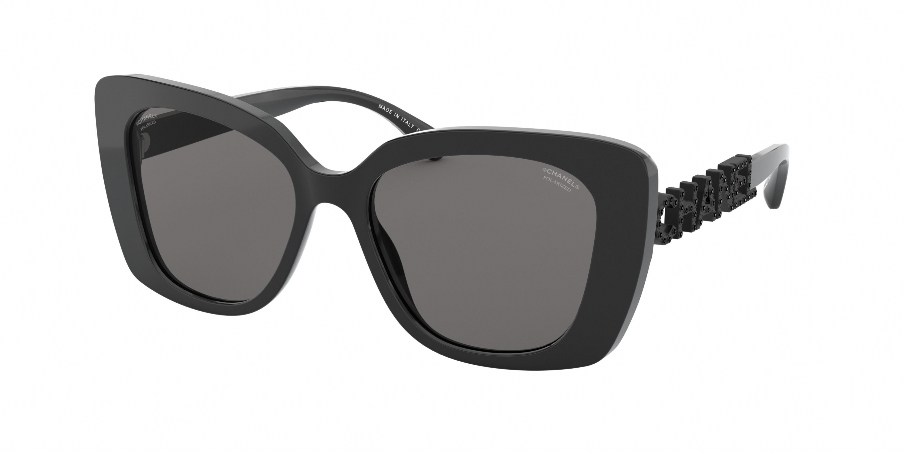 Chanel Black 5422-BA Polarized Square Sunglasses Chanel